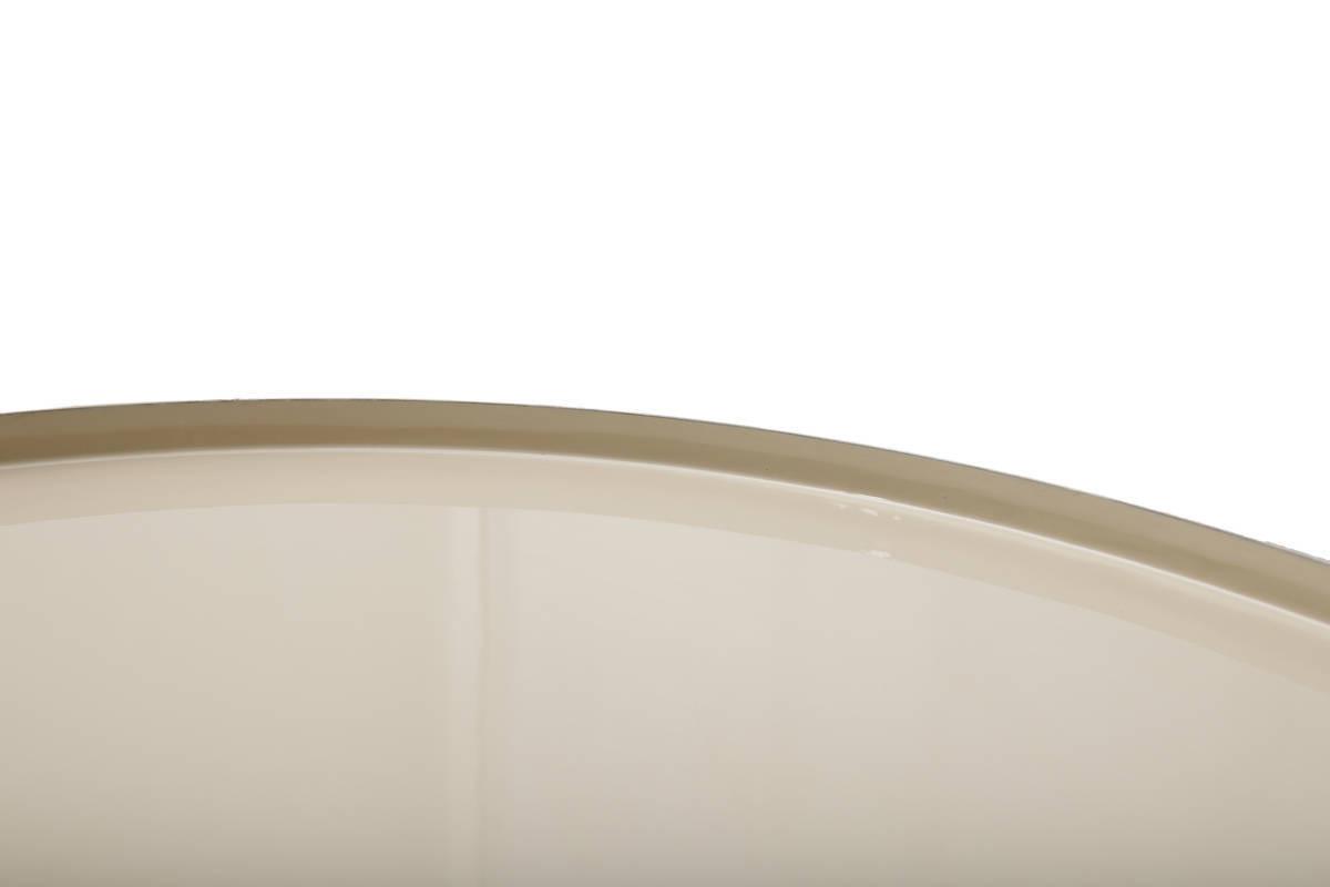 Beistelltisch Art Deco Creme/Taupe - Taupe/Creme, Trend, Metall (51/51/52cm) - Kayoom