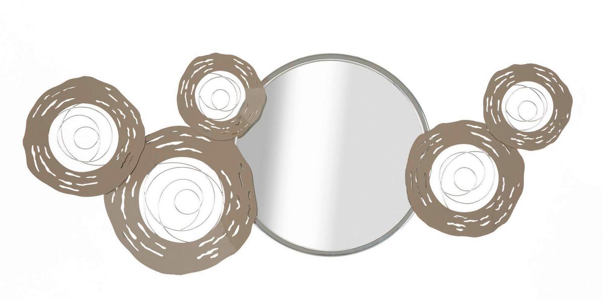 Wanddeko Hop With Mir Chromfarben B: 106 cm - Chromfarben, Basics, Glas/Holzwerkstoff (106/48/3.80cm)