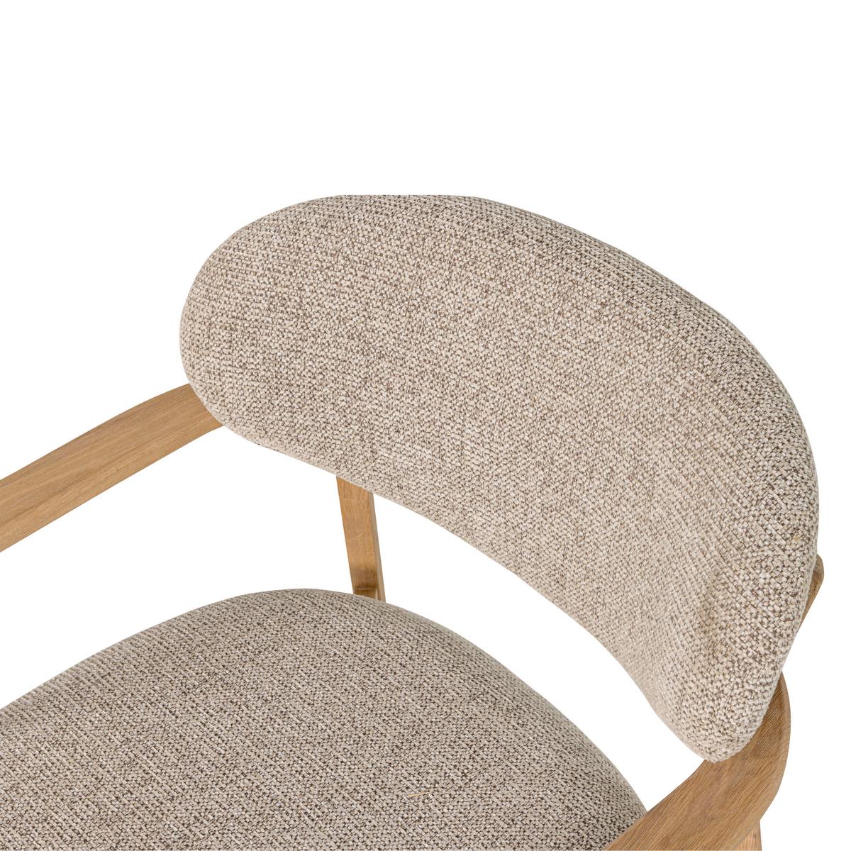 Sessel Udar Naturfarben B: 68cm - Naturfarben, Design, Holz/Textil (68/76/75cm) - Livetastic