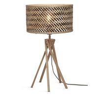 Tischleuchte Java/T/Kl/N/3218/Bn - Schwarz/Naturfarben, Trend (32/56/32cm) - Good & Mojo