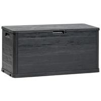 BEDNA NA POLŠTÁŘE WOODY - antracitová, Basics, plast (117/56/45cm) - Mömax