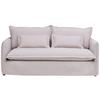 Sofa Toscana - Beige/Schwarz, Trend, Textil (195/82/98cm) - Livetastic
