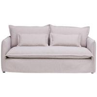 Sofa Toscana - Beige/Schwarz, Trend, Textil (195/82/98cm) - Livetastic