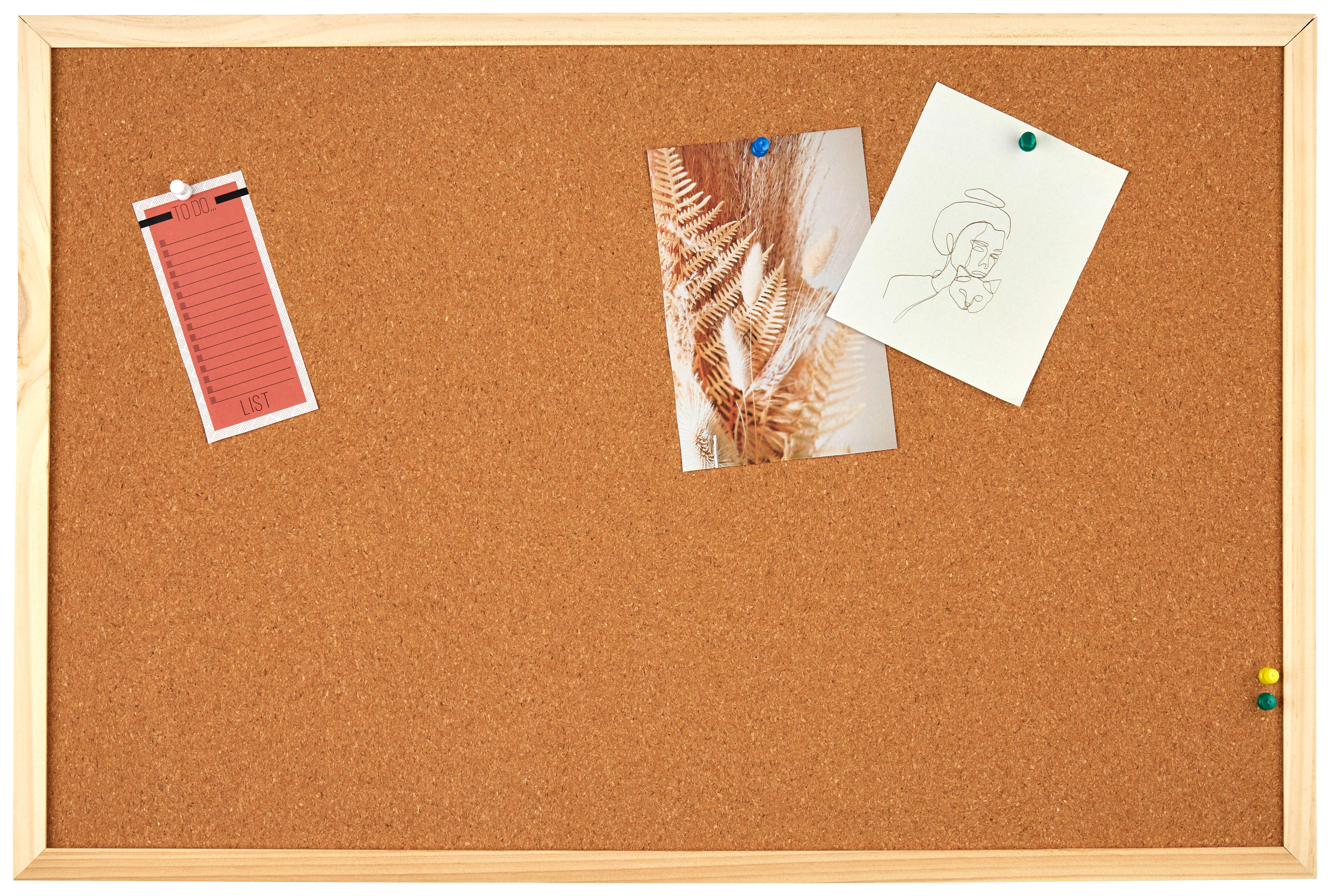 Nástěnka Cork -Ext- - přírodní barvy, dřevo/kompozitní dřevo (60/40cm) - Modern Living