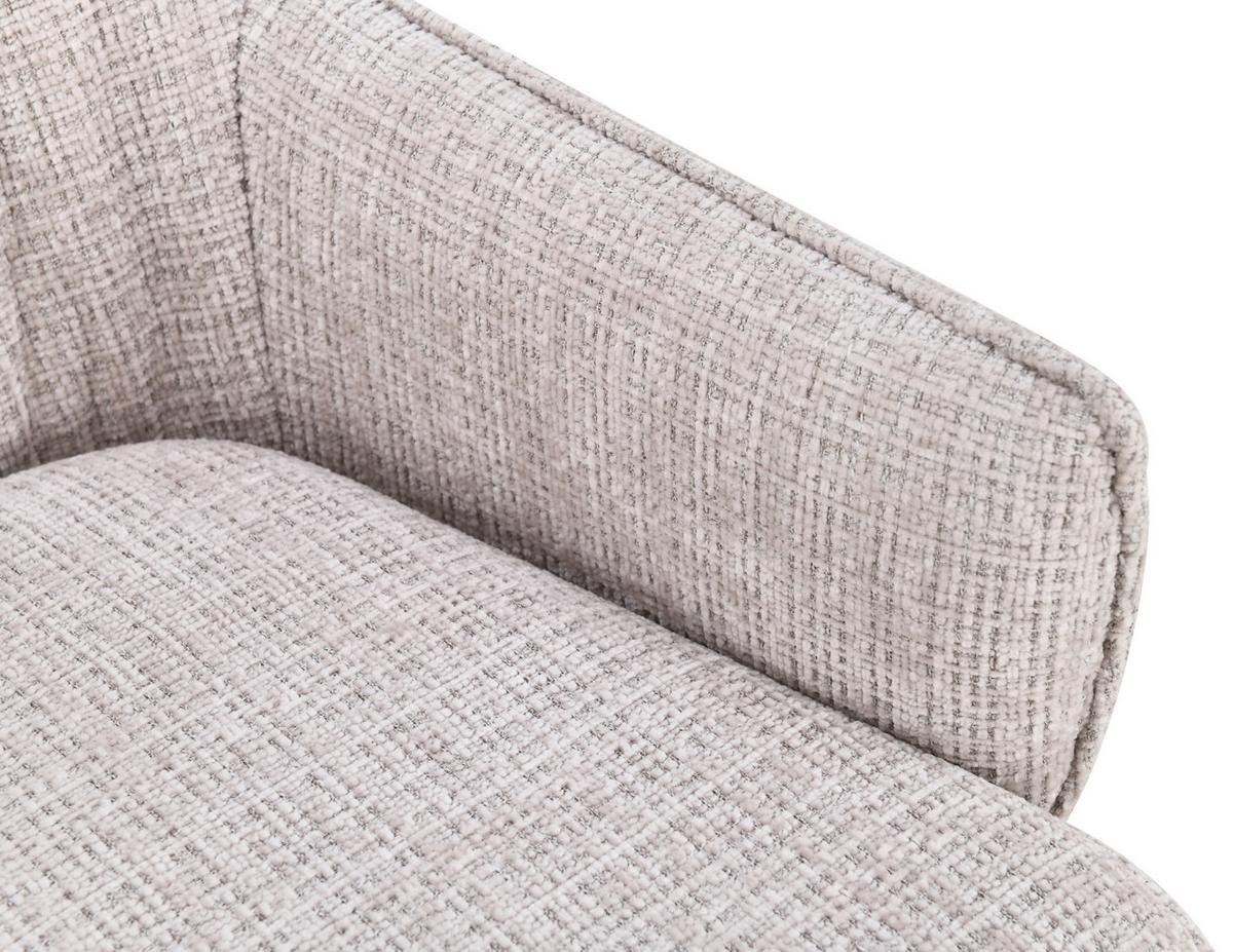 Armlehnstuhl Aria Beige B: 57 cm - Beige, MODERN, Holz/Textil (57/90/67cm) - Livetastic
