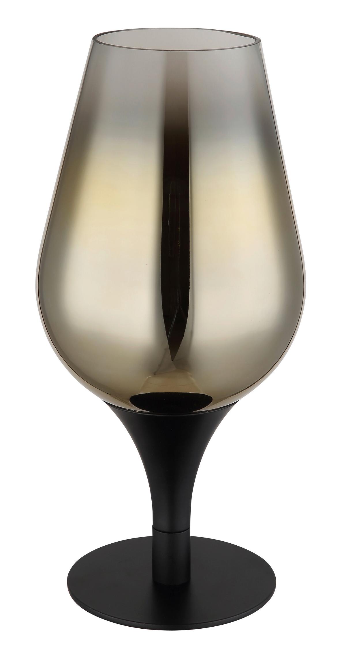 STOLNÁ LAMPA LAVUS, zlatá - číra/zlatá, Konventionell, kov/sklo (15/31cm) - Globo