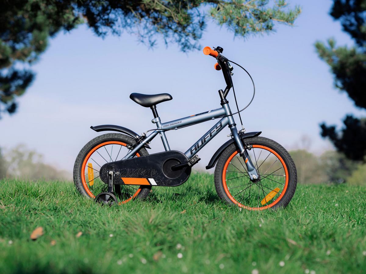 Kinderfahrrad Pro Thunder Grau, 16 Zoll - Grau, Basics, Metall (56/83.5/108.5cm)