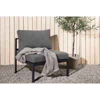 LOUNGESESSEL COPACABANA - Schwarz/Grau, KONVENTIONELL, Metall (70/65/74cm) - Gardenson