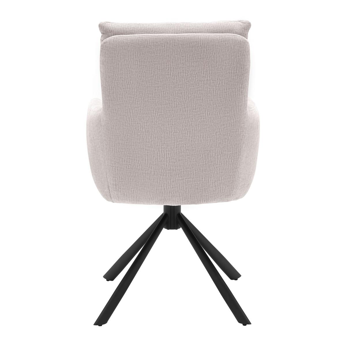 ŽIDLE S PODRUČKAMI CHARLOTTE -TREND- - černá/světle šedá, Moderní, kov/textil (61/96/67cm) - Mömax