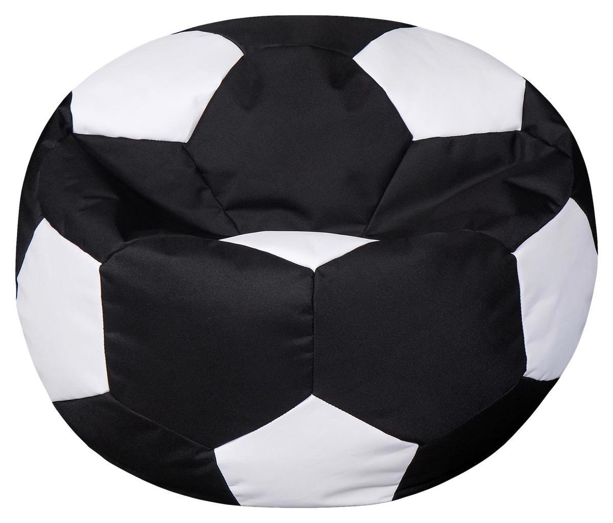 Ülőzsák Ball Black/white - fekete/fehér, Modern, textil (65/65/50cm) - Mömax