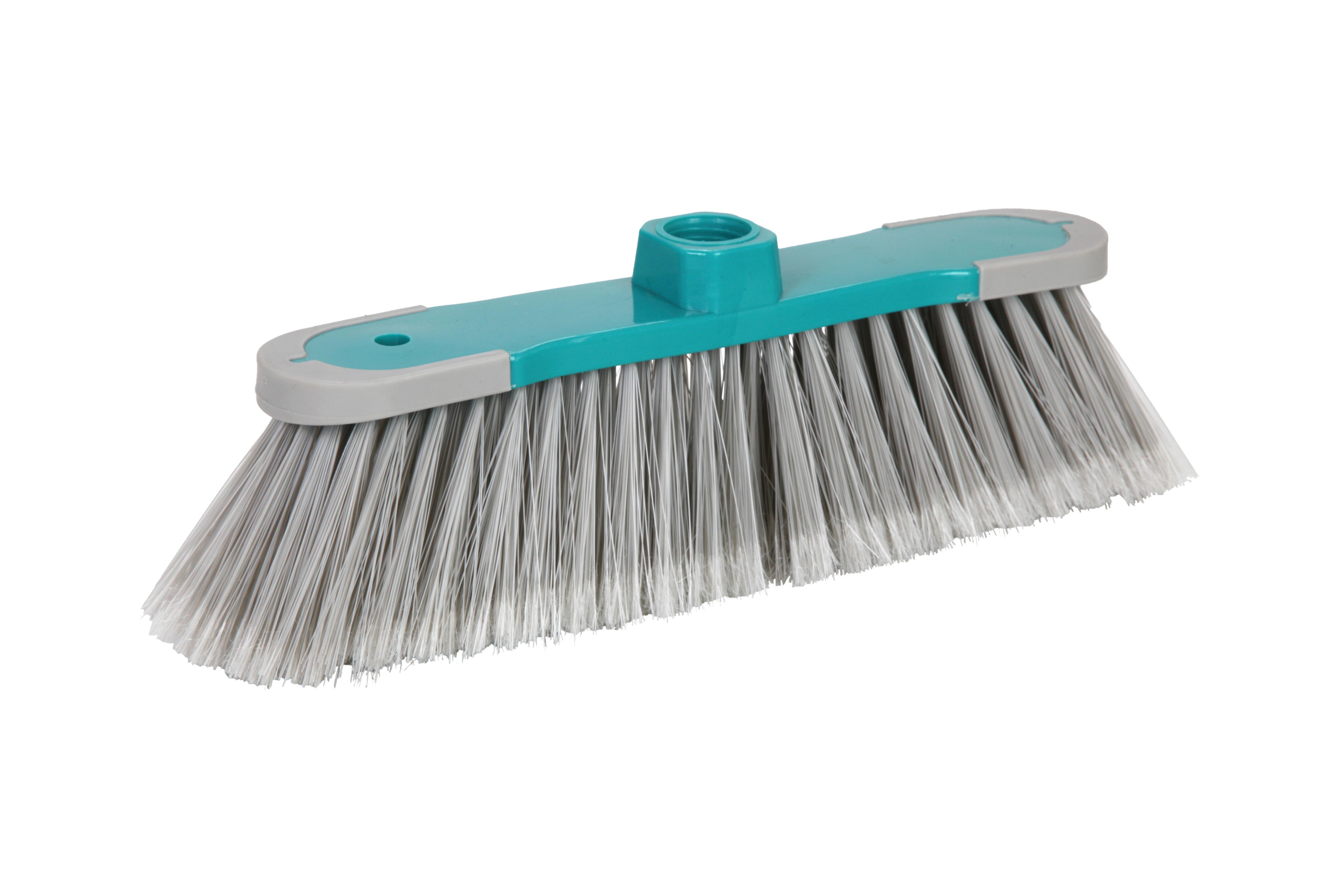 Besen ohne Stiel L: 27 cm Kunststoff-Borsten - Blau/Grün, KONVENTIONELL, Kunststoff (27cm) - Ondega