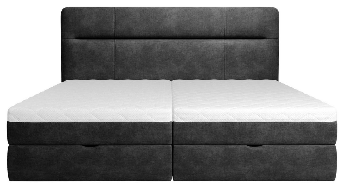 Boxbett Adriano 160x200 Cm Anthrazit - Anthrazit, MODERN, Holz/Holzwerkstoff (160/200cm) - MID.YOU