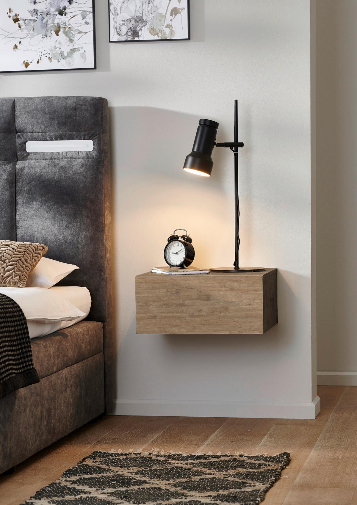 Nachttisch Faro, Eichefarben B: 44 Cm - Eichefarben, MODERN, Holzwerkstoff (44/21/40cm) - MID.YOU