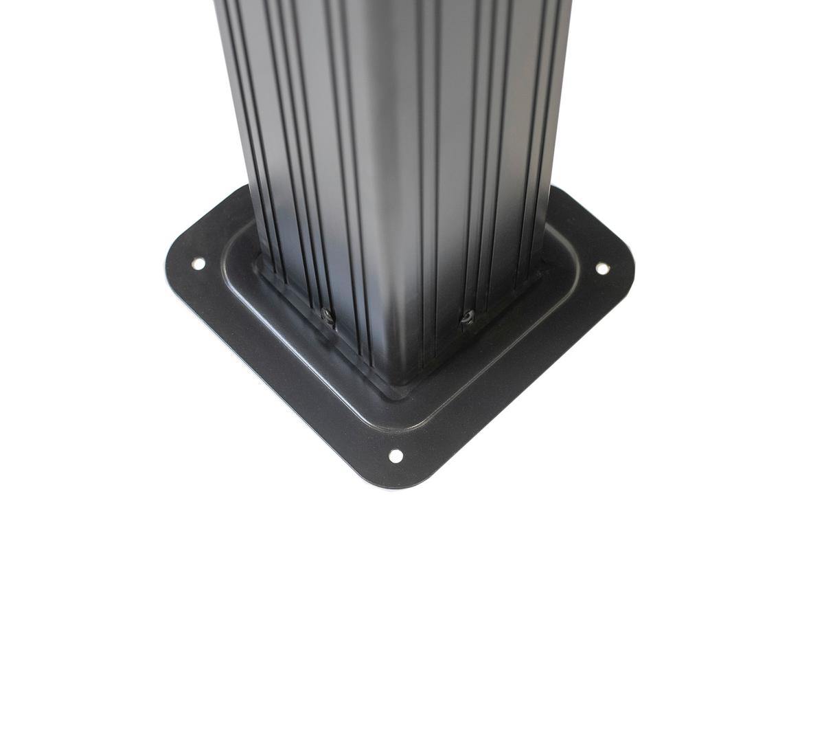 Pavillon Messina Bbq 292x262x 179cm Wetterfest, Gartenpav. - Anthrazit, Basics, Metall (292/262/179cm)