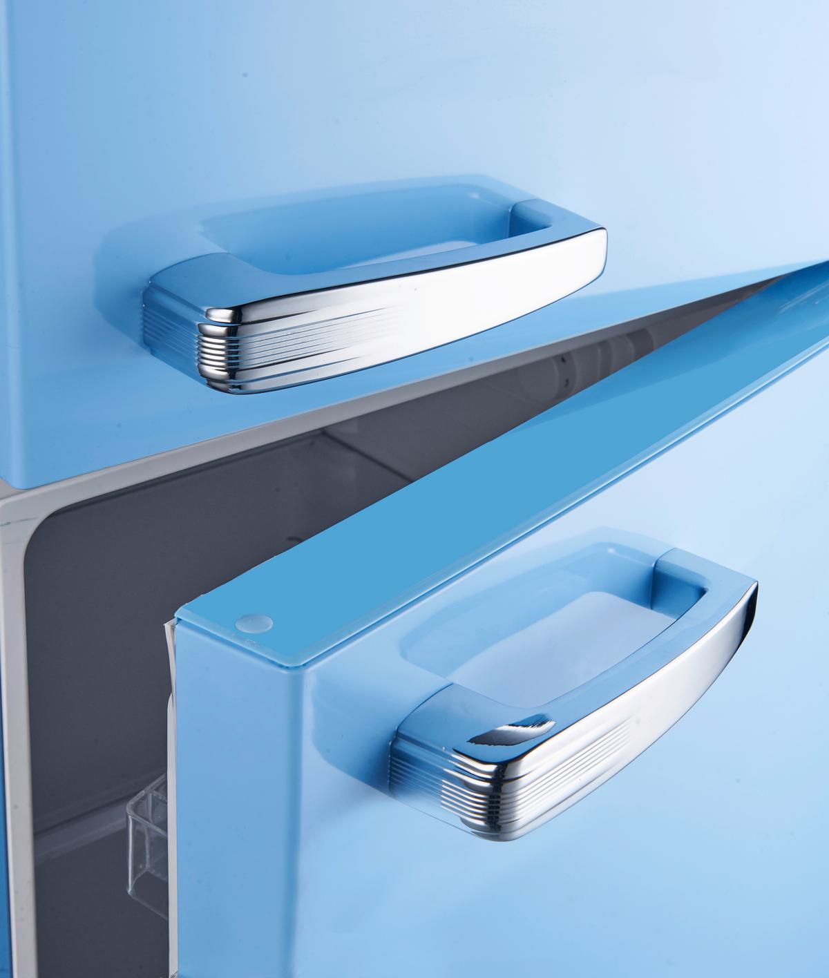 Kühl-gefrier-kombination Gk210-2 Lb - Hellblau, Trend, Kunststoff/Metall (54/143/54,5cm) - PKM
