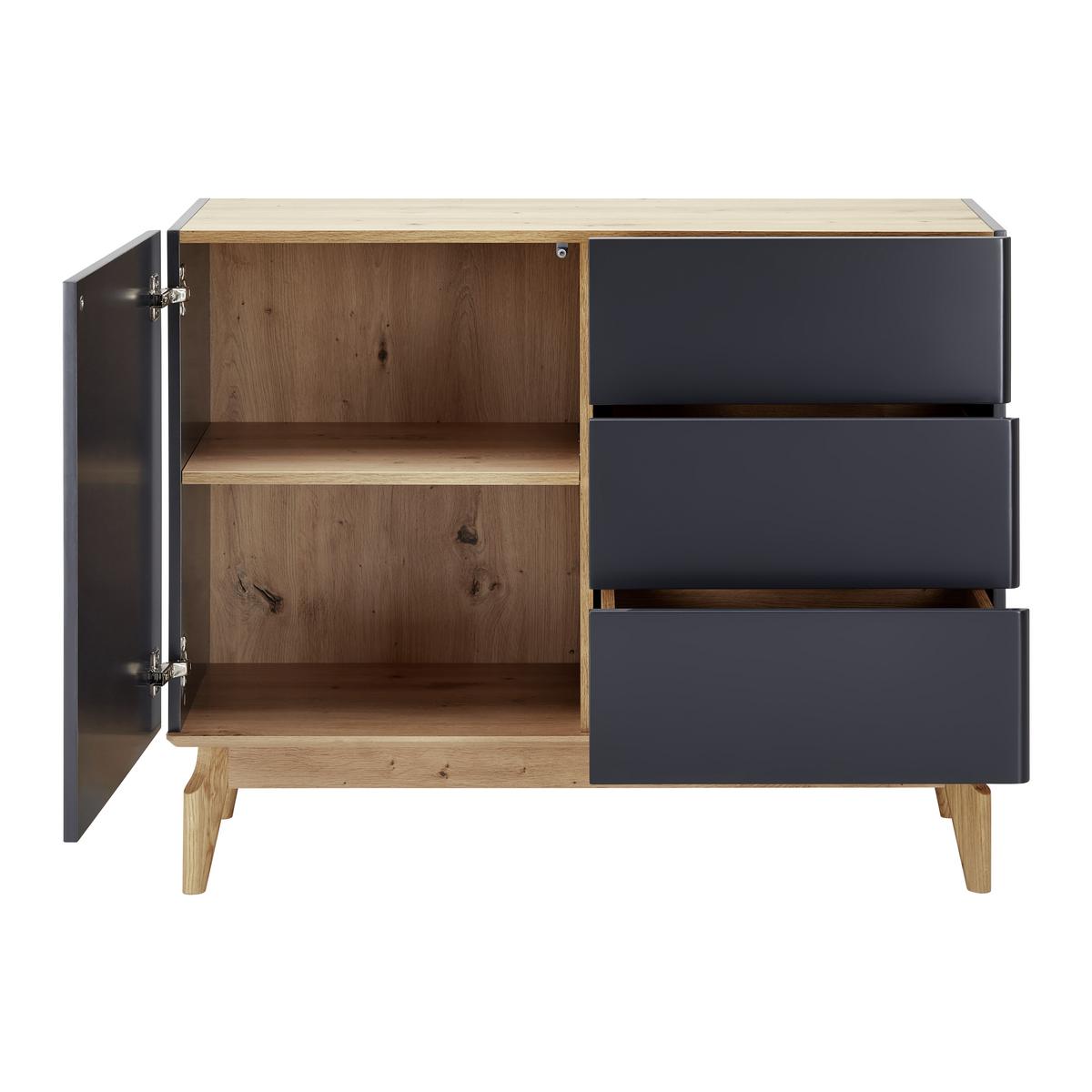 Komoda FOSCO - sivá/farba duba, Modern, drevo (100/80/40cm) - Bessagi Home