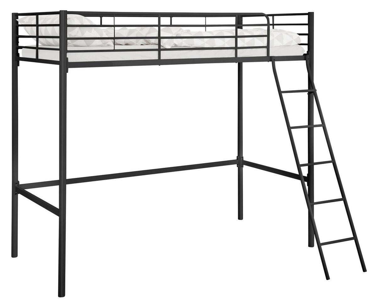 HOCHBETT Clove Schwarz 90x200cm - Schwarz, Design, Metall (90/200cm) - MID.YOU