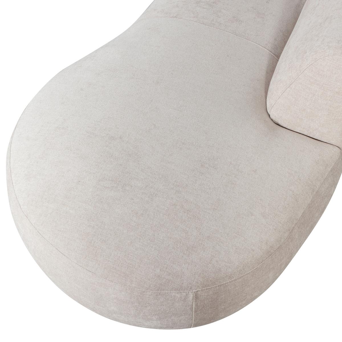 Ecksofa Polly Sandfarben B: 150x353x245cm - Sandfarben/Schwarz, Design, Textil (150/353/245cm) - Livetastic