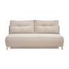 Schlafsofa Ari Beige Cord, B: 198 cm - Chromfarben/Beige, MODERN, Textil (198/90/100cm) - Livetastic