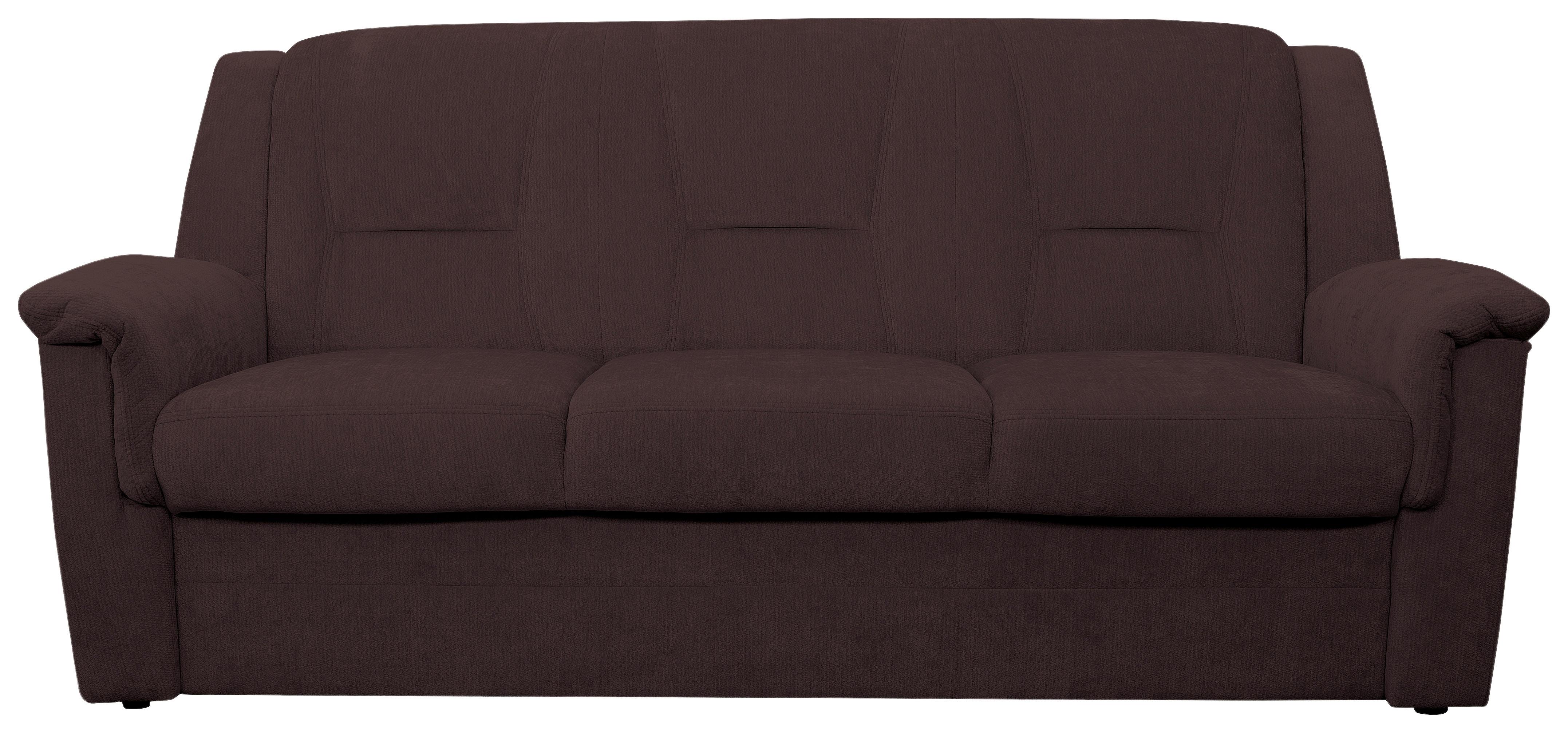 3-SITZER-SOFA Rafael, Dunkelrot B: 209 cm - Beige/Schwarz, Trend, Textil (209/95/95cm)
