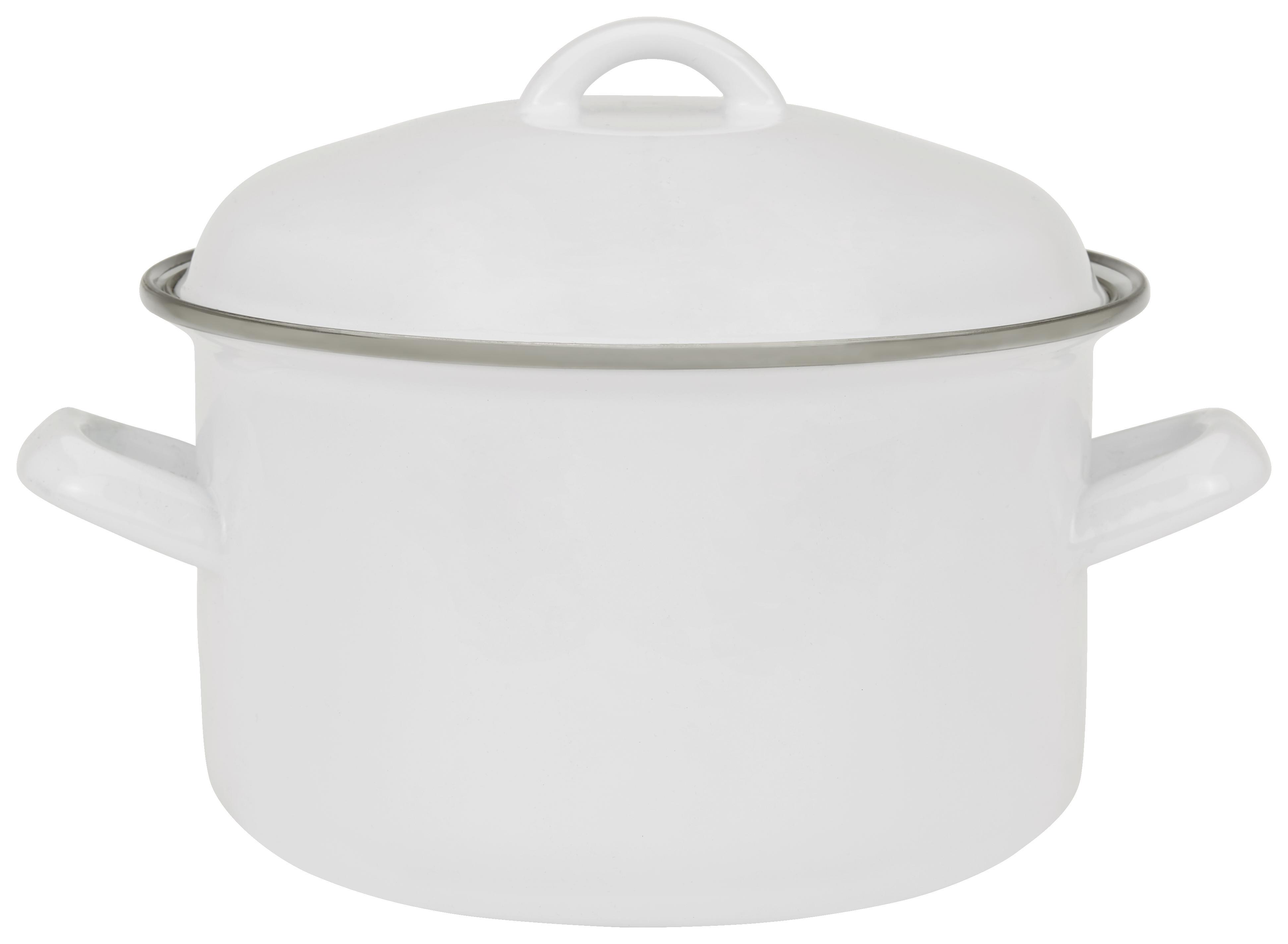 Főzőedény Kosima - Fehér, Lifestyle, Fém (18/11cm) - Ombra