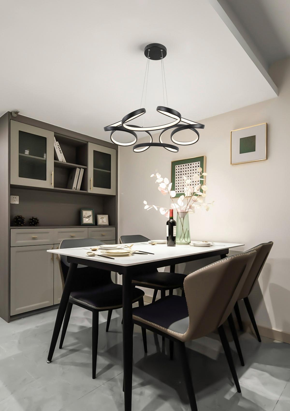 ZÁVESNÉ LED SVIETIDLO CRONO -AKT- - čierna, Romantik / Landhaus, kov/plast (70qm) - Premium Living
