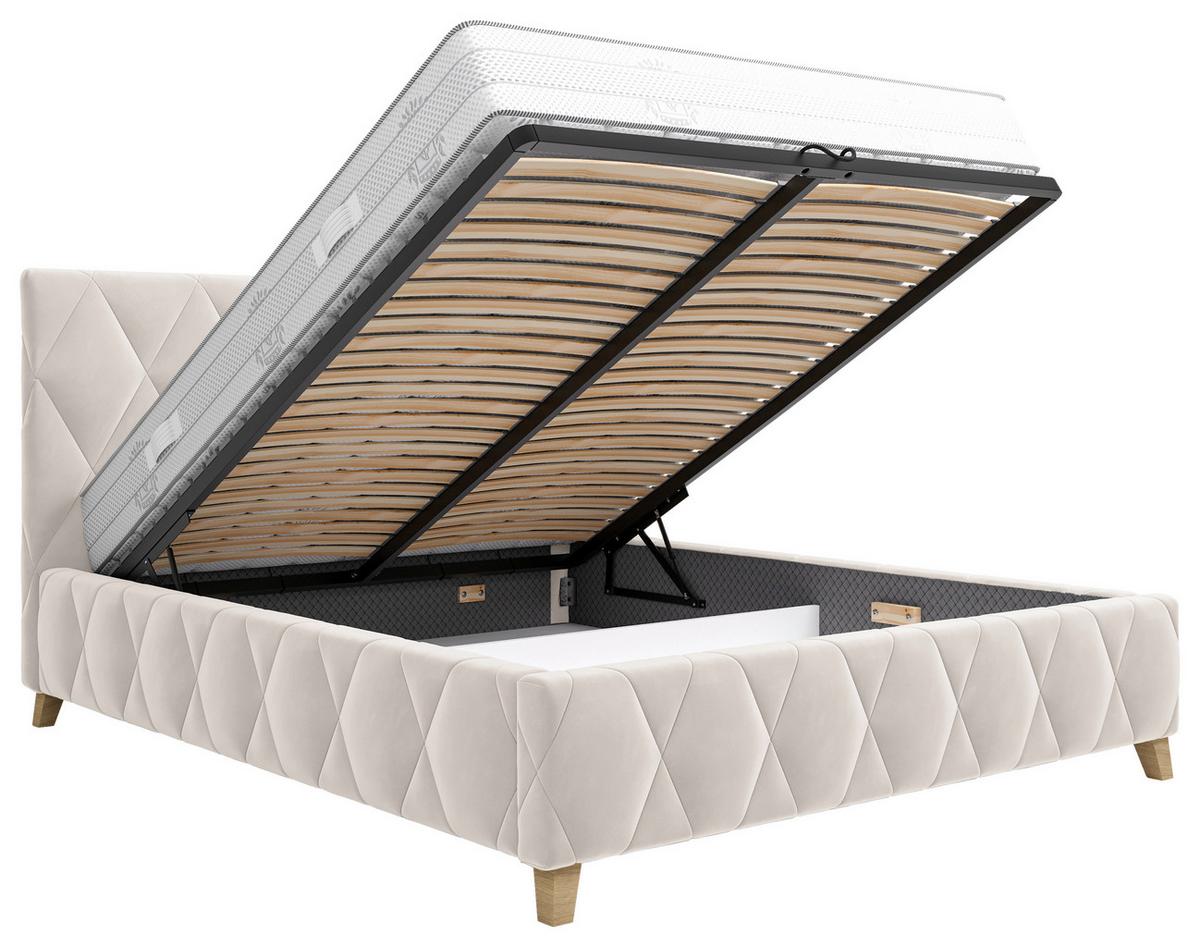 Polsterbett Trivio 180x200 cm Cappuccino - Cappuccino, MODERN, Holz/Holzwerkstoff (180/200cm) - MID.YOU