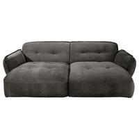 Bigsofa Fluffy, Anthrazit B: 285 Cm - Anthrazit/Schwarz, MODERN, Textil (285/87/184cm) - Trendmanufaktur