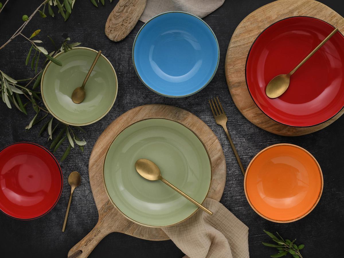 Schüsselset Nature Multicolor 12-teilig - Multicolor, Basics, Keramik - Creatable