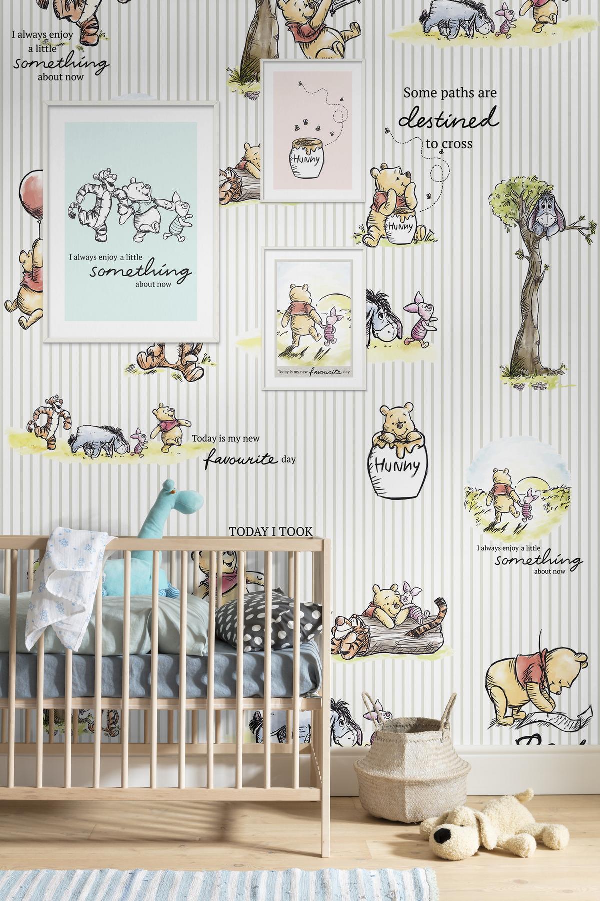 Fototapete Winnie The Pooh - Multicolor, Trend, Textil (200/280cm)