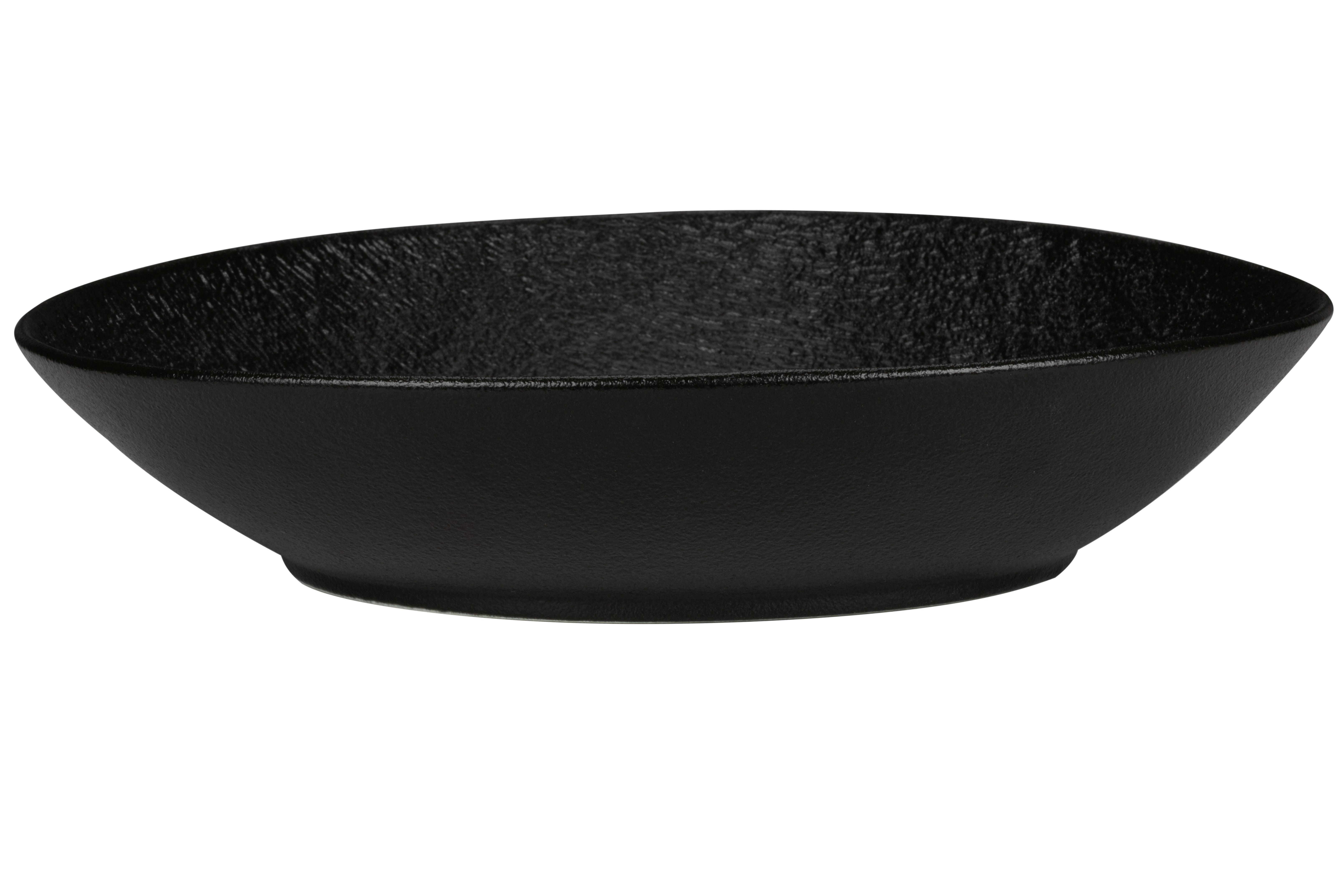 Talíř Na Těstoviny Haruki - černá, Moderní, keramika (30,9/27,8/5,8cm) - Premium Living