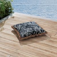 VENKOVNÍ POLŠTÁŘ NADIA - bílá/modrá, Moderní, textil (50/50/10cm) - Bessagi Garden