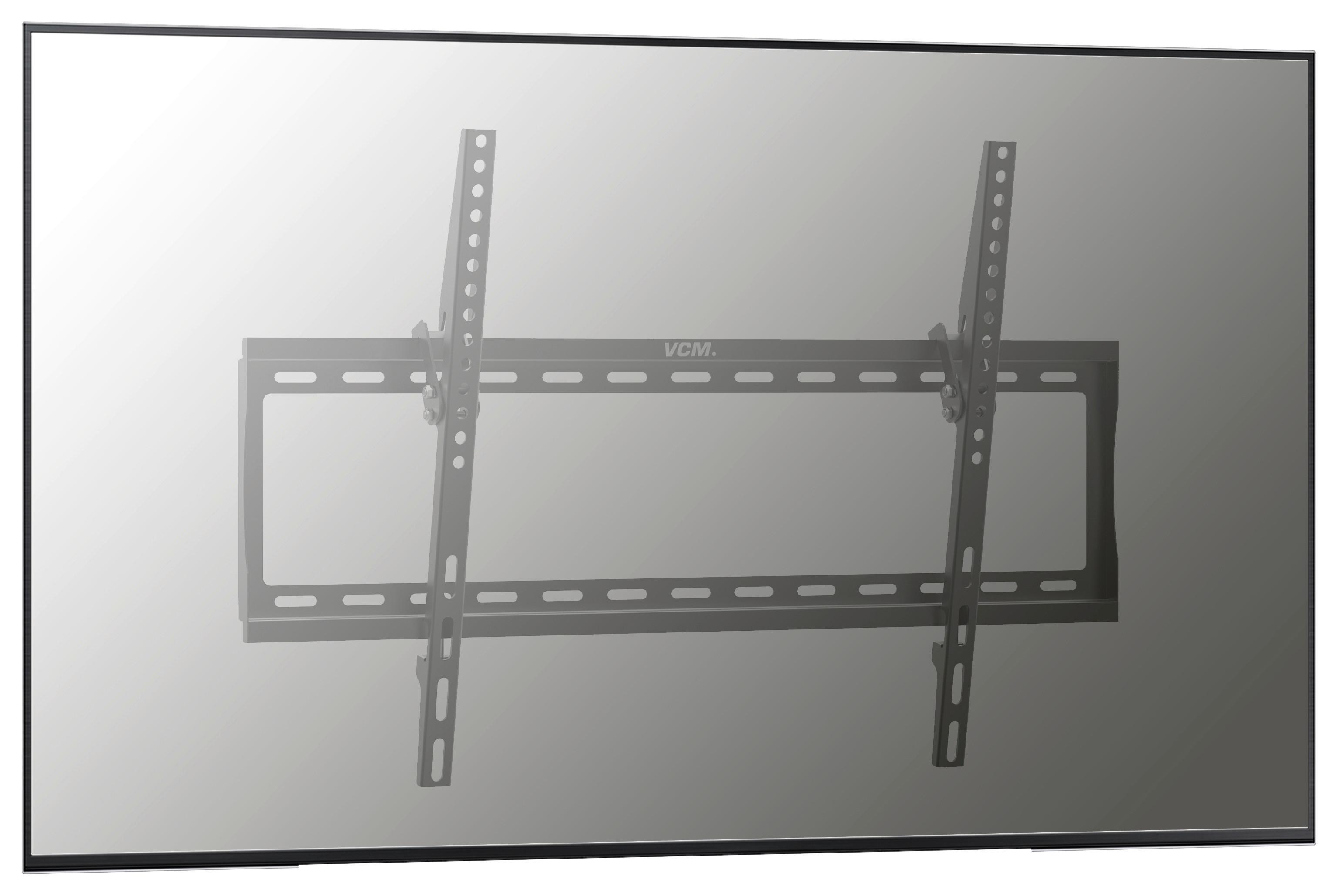 TV-Wandhalter B: 65 cm Schwarz - Schwarz, Basics, Metall (65/42/3cm) - MID.YOU