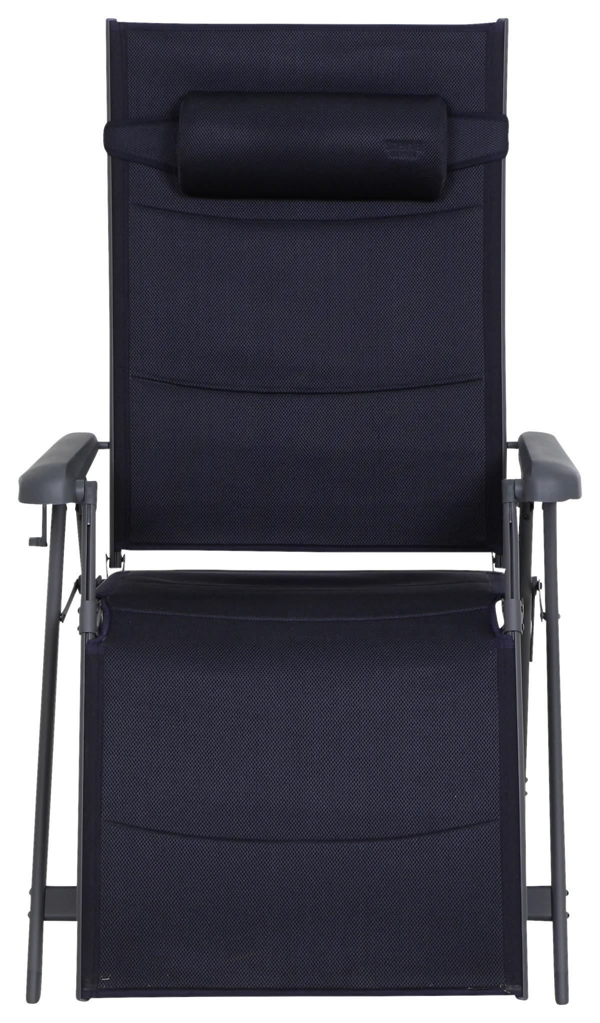 Sonnenliege Premium Aluminium, verstellbar - Anthrazit, KONVENTIONELL, Textil/Metall (75/123/91cm) - Siena Garden
