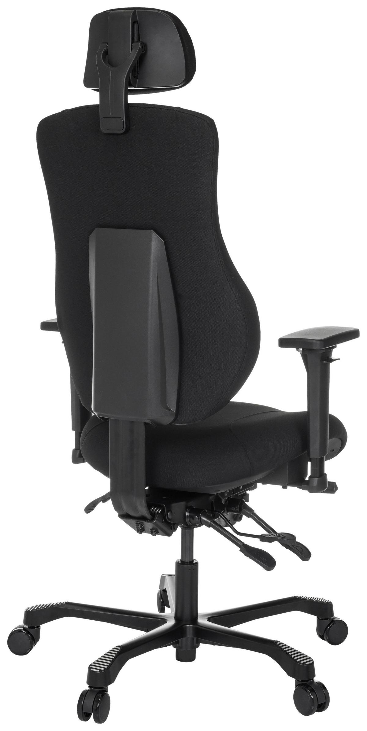 Drehstuhl 24 Hours Basic Schwarz B: 68 cm - Schwarz, MODERN, Kunststoff/Textil (68/109 - 151/70cm) - MID.YOU