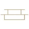 Wandregal Seneca - Eichefarben, Design, Holzwerkstoff (120/44,6/14,6cm) - MID.YOU
