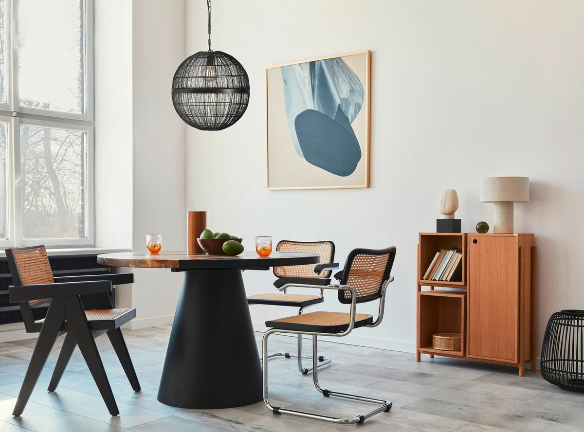Hängeleuchte 14994h3 - Schwarz, Basics, Metall (50/120cm) - Globo