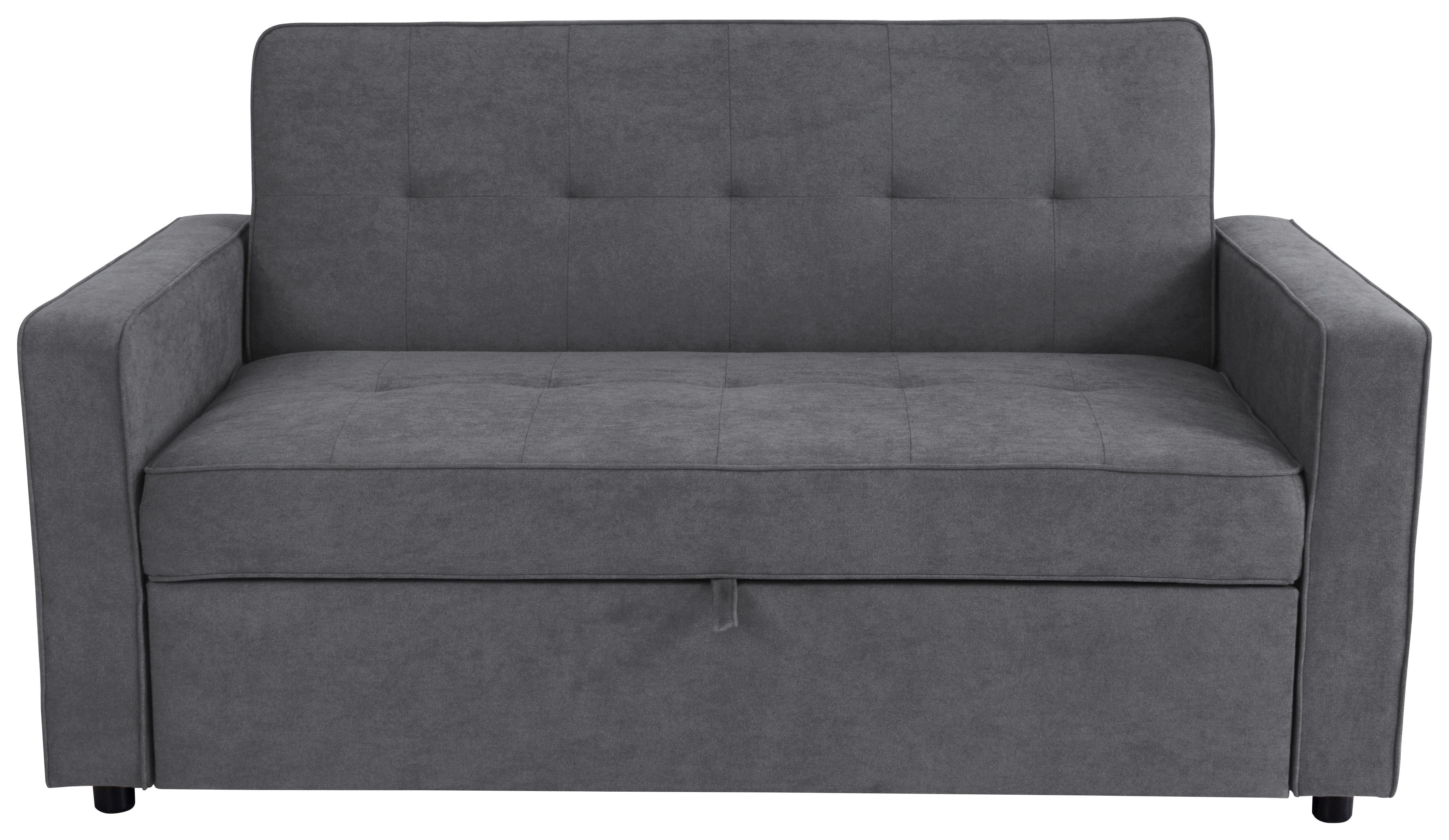 Třímístná pohovka HAZE, antracitová - antracitová, Trend, textil (162/90/89cm)