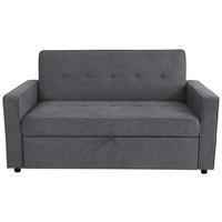 Třímístná pohovka HAZE, antracitová - antracitová, Trend, textil (162/90/89cm)
