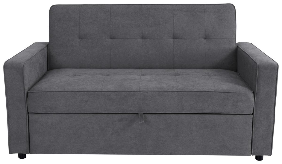 Třímístná pohovka HAZE, antracitová - antracitová, Trend, textil (162/90/89cm)