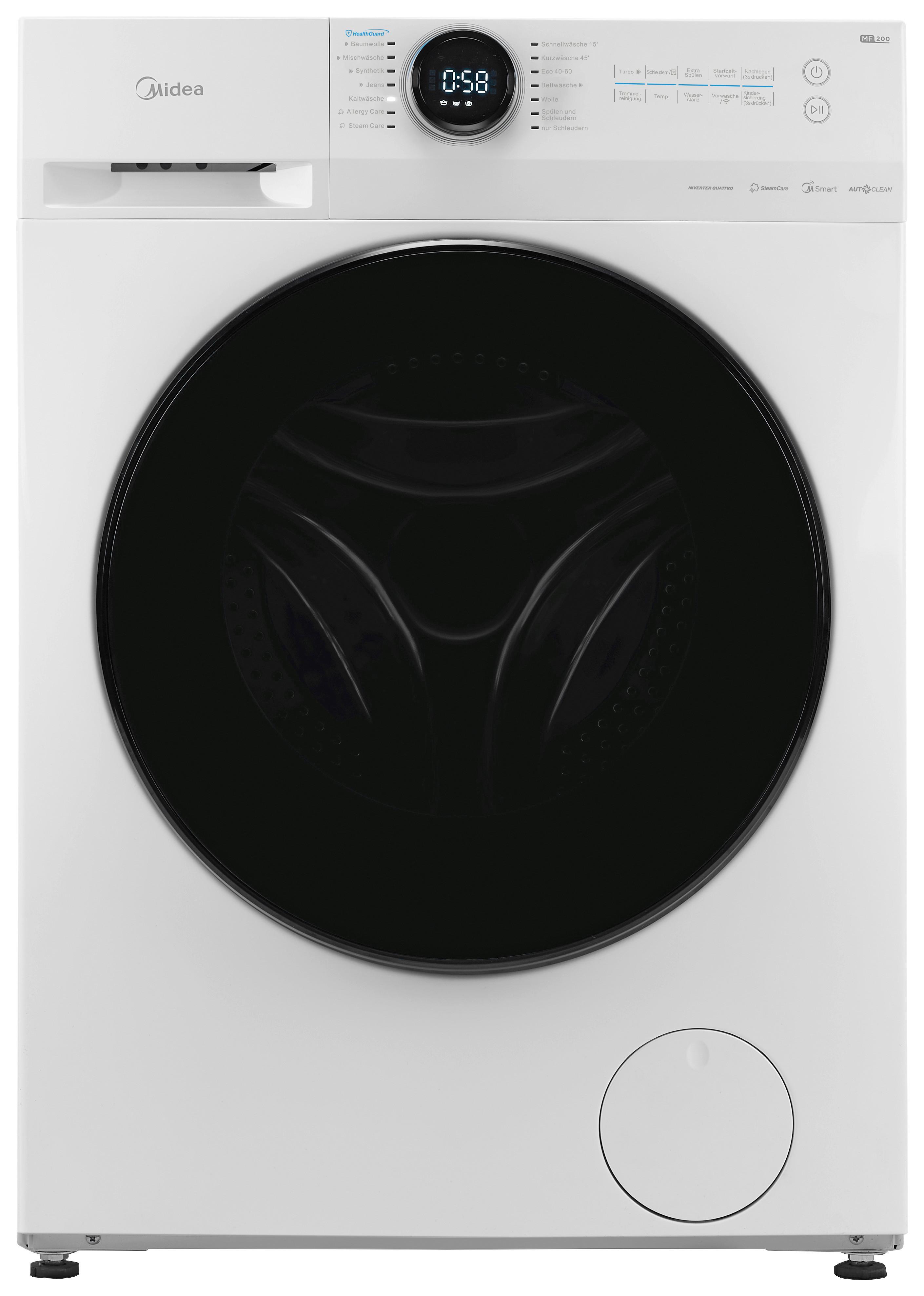 Waschmaschine Mf200w90wb-14a 9 Kg 1300 U/min Turbo Wash - Weiß, Basics (59,5/85/53,5cm) - Midea