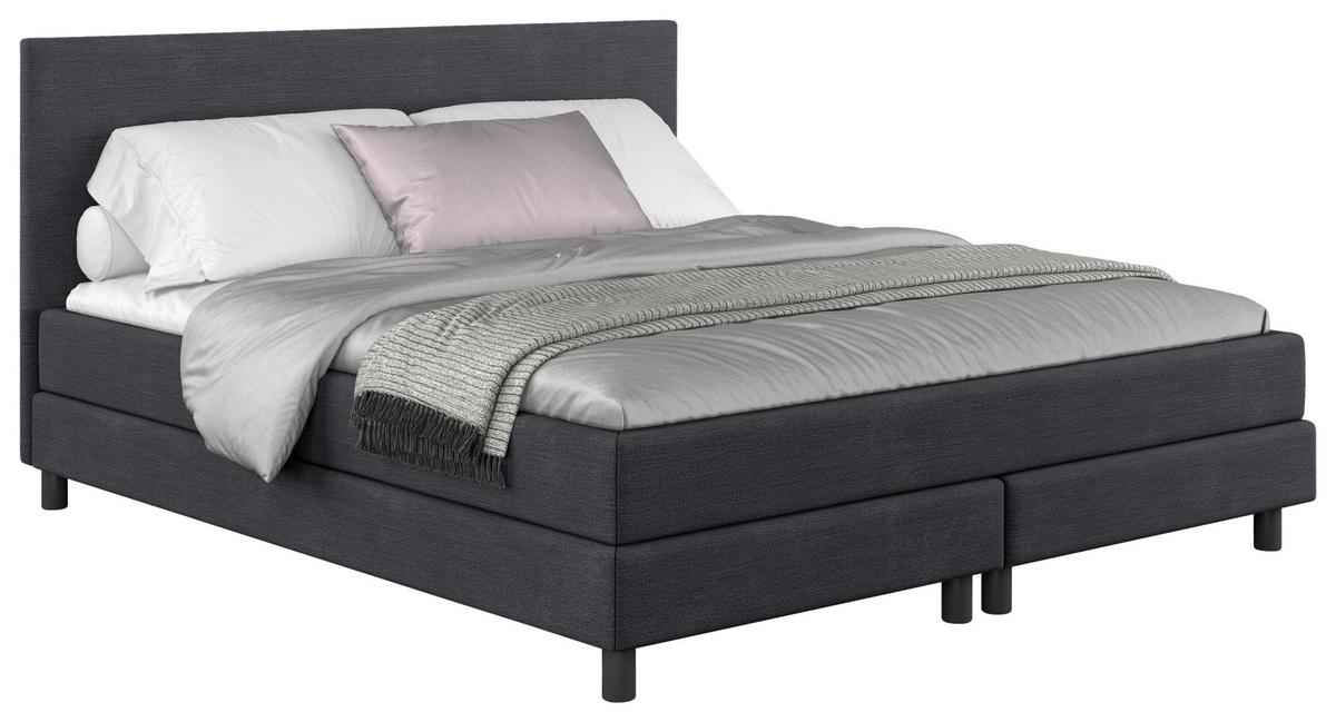 Box-ágy Andorra 140/200cm - sötétkék, Modern, faalapú anyag/textil (140/200cm) - MID.YOU