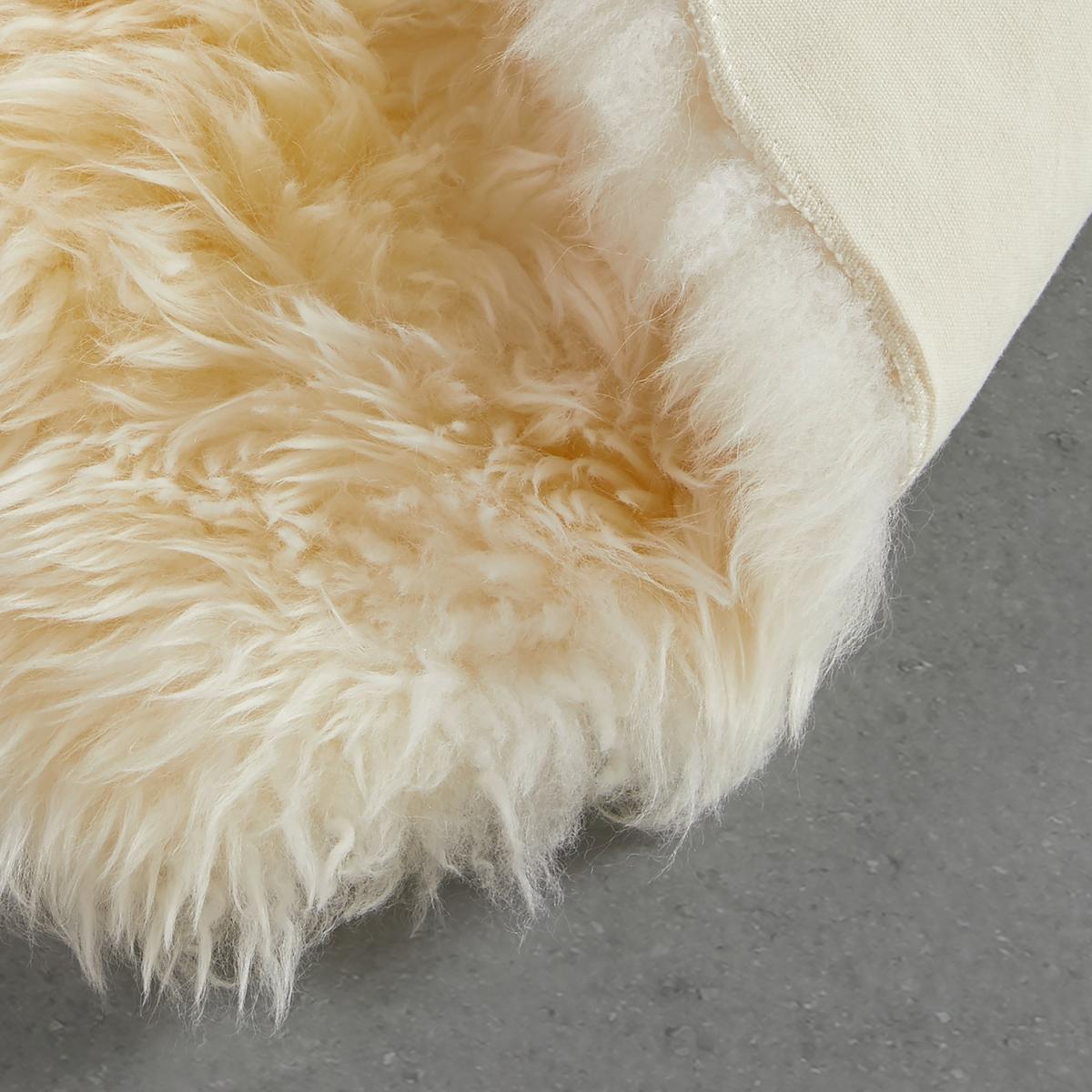 OVČÍ KOŽEŠINA Emma, 60/45cm, bílá - bílá, textil (45/60cm) - Modern Living