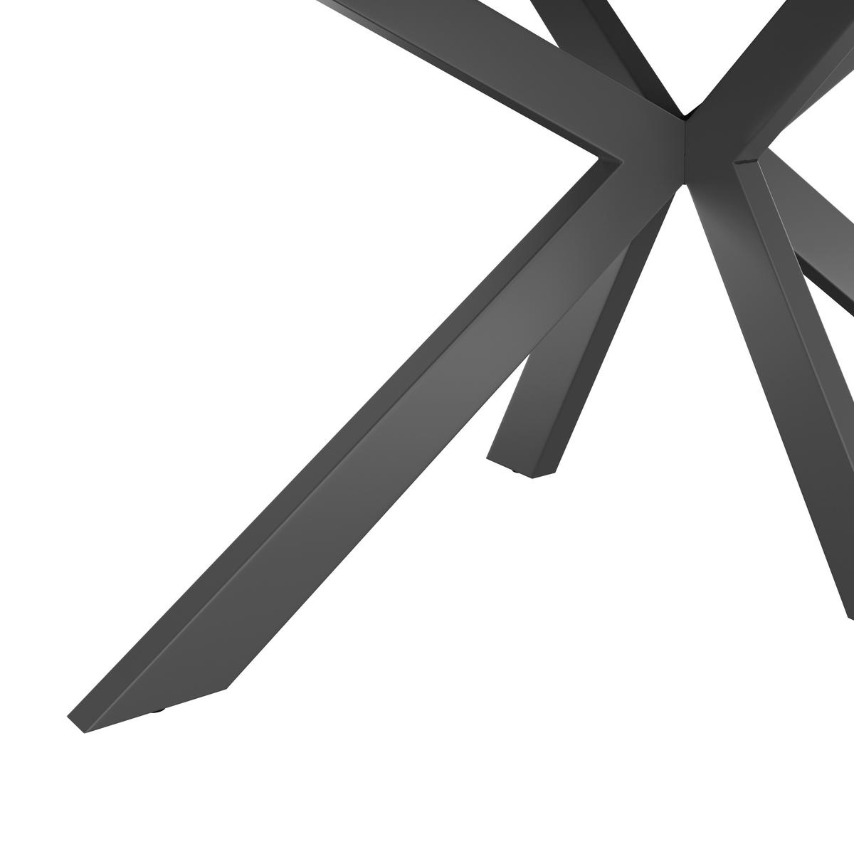 Esstisch Steve 140x90 Cm Schwarz - Schwarz, MODERN, Keramik/Holzwerkstoff (140/76/90cm)