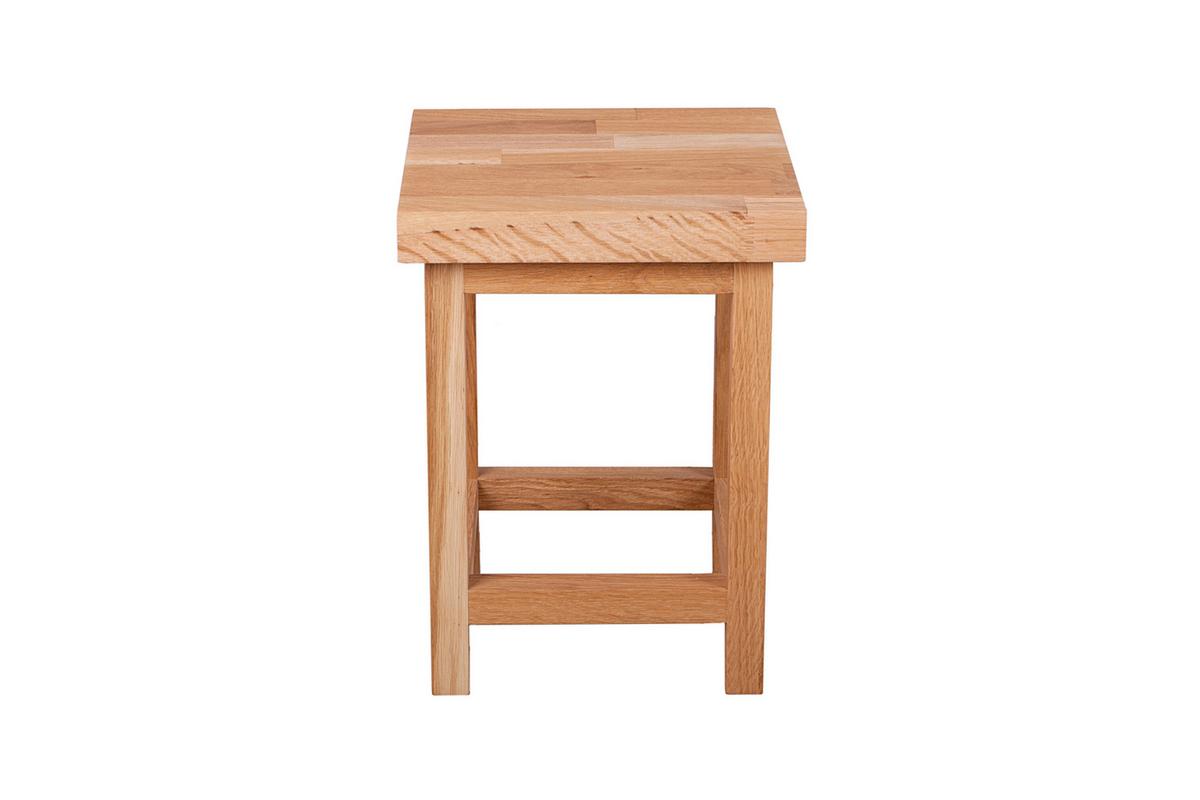 Gartenhocker Eichefarben Geölt - Eichefarben, Basics, Holz (30/40/30cm) - Gardenson