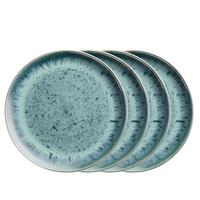 Speisetellerset Carellia Steinzeug, Blau, 4-Teilig - Blau, Basics, Keramik (29/2,5cm) - Mäser