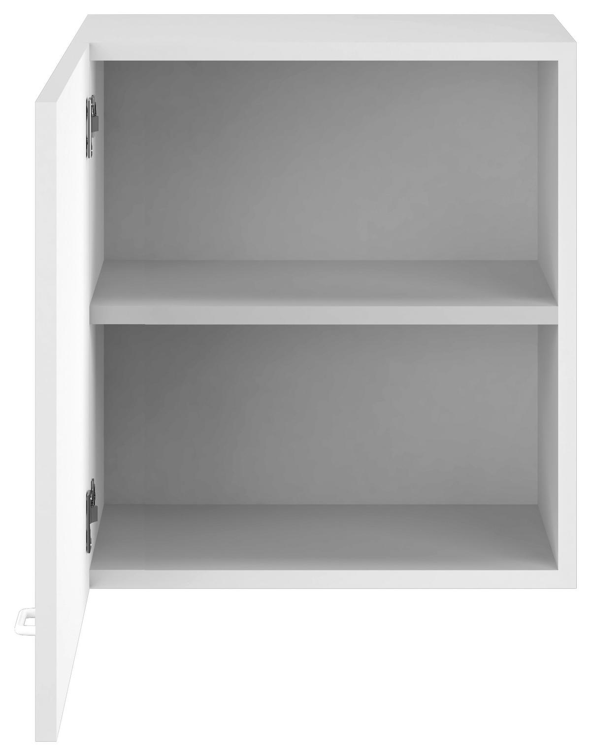 Küchenoberschrank Speed B: 50 cm Weiß 1 Drehtür - Weiß, KONVENTIONELL, Holzwerkstoff (50/54,8/32cm)