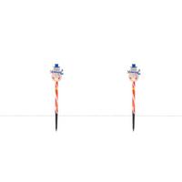 LED-DEKOLEUCHTE SNOWMAN - Blau/Rot, Basics, Kunststoff (42cm) - James Wood