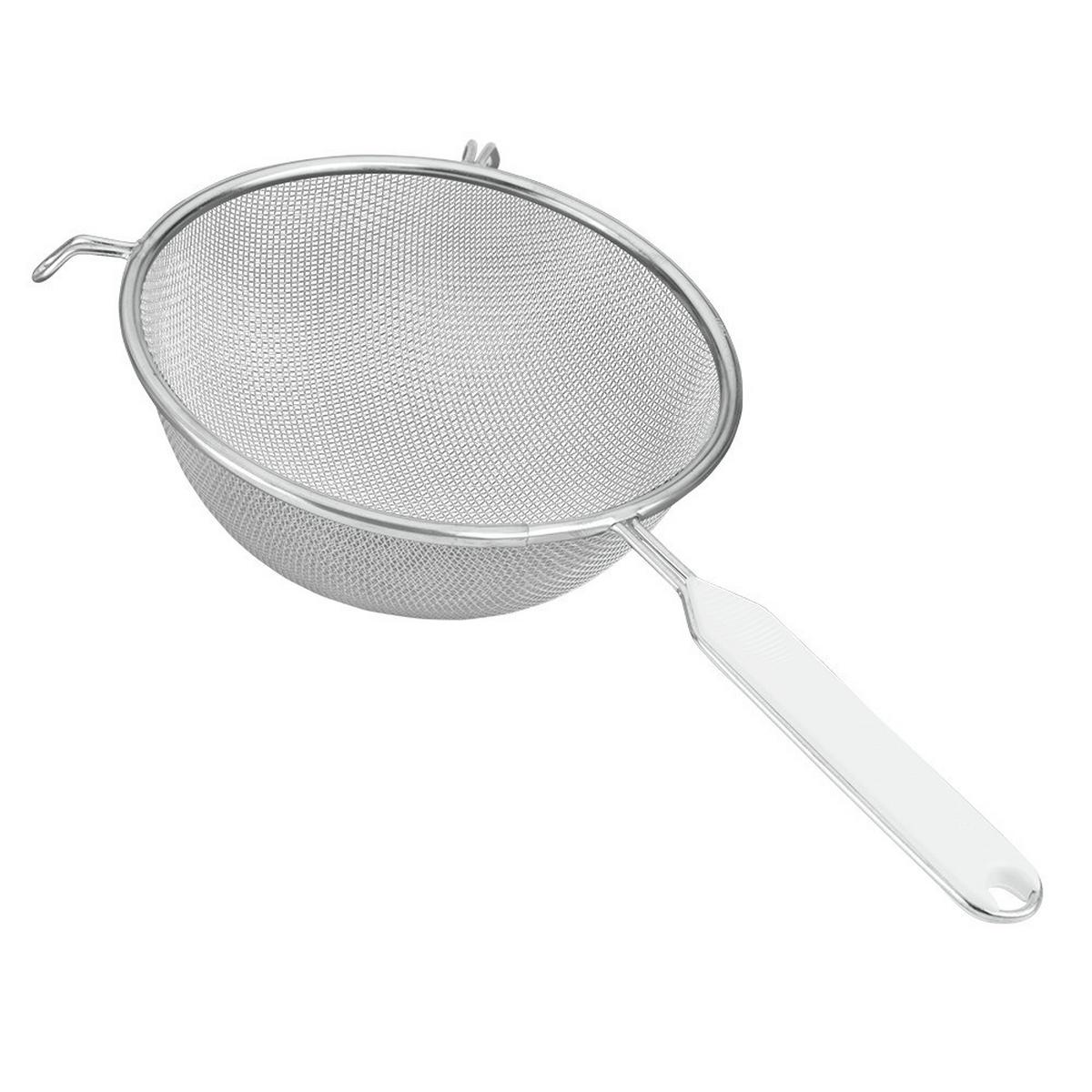 Küchensieb Madu D/L : ca. 20/36 cm - Weiß, Basics, Kunststoff/Metall (20cm) - Metaltex