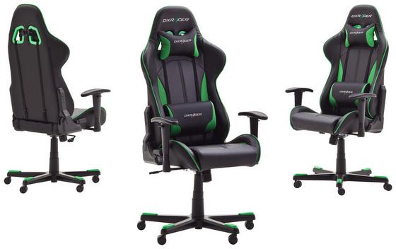 Gamingstuhl DX RACER in Schwarz und Grün